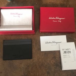 Brand new Ferragamo card holder